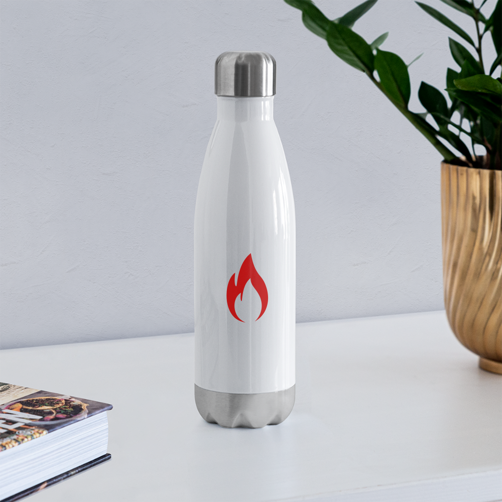 Insulated Stainless Steel Water Bottle - white