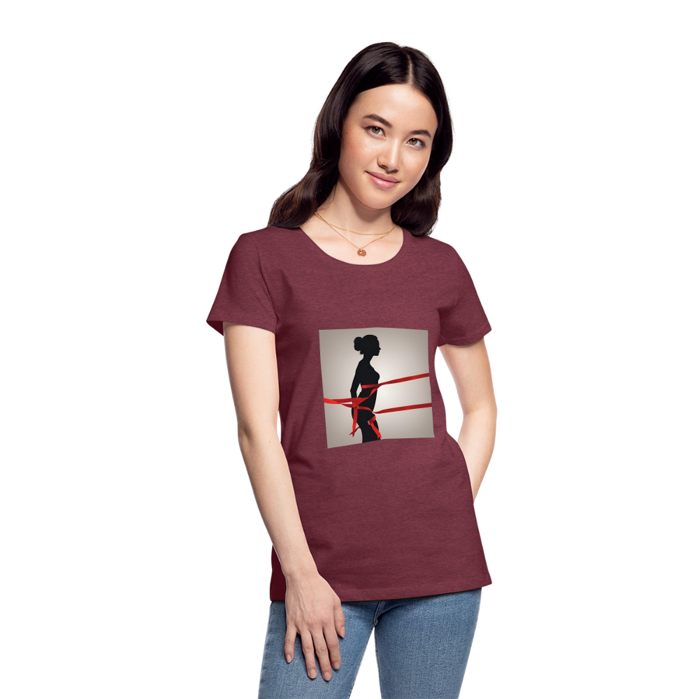 Women’s Premium T-Shirt - heather burgundy