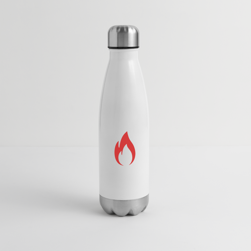 Insulated Stainless Steel Water Bottle - white