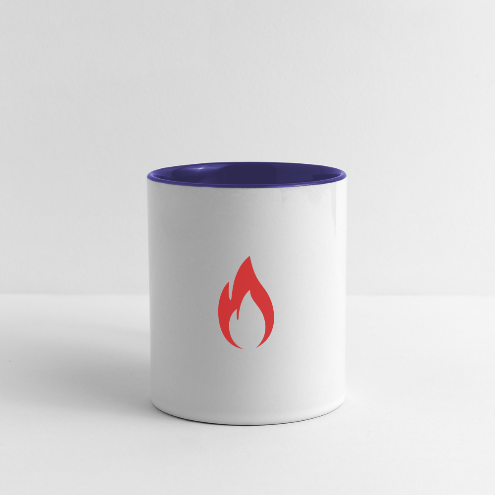 Contrast Coffee Mug - white/cobalt blue