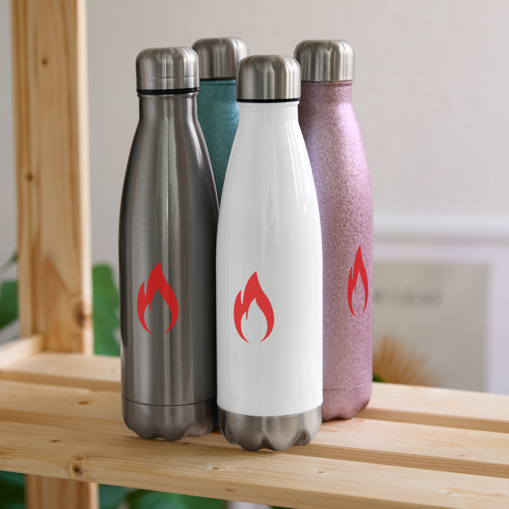 Insulated Stainless Steel Water Bottle - white