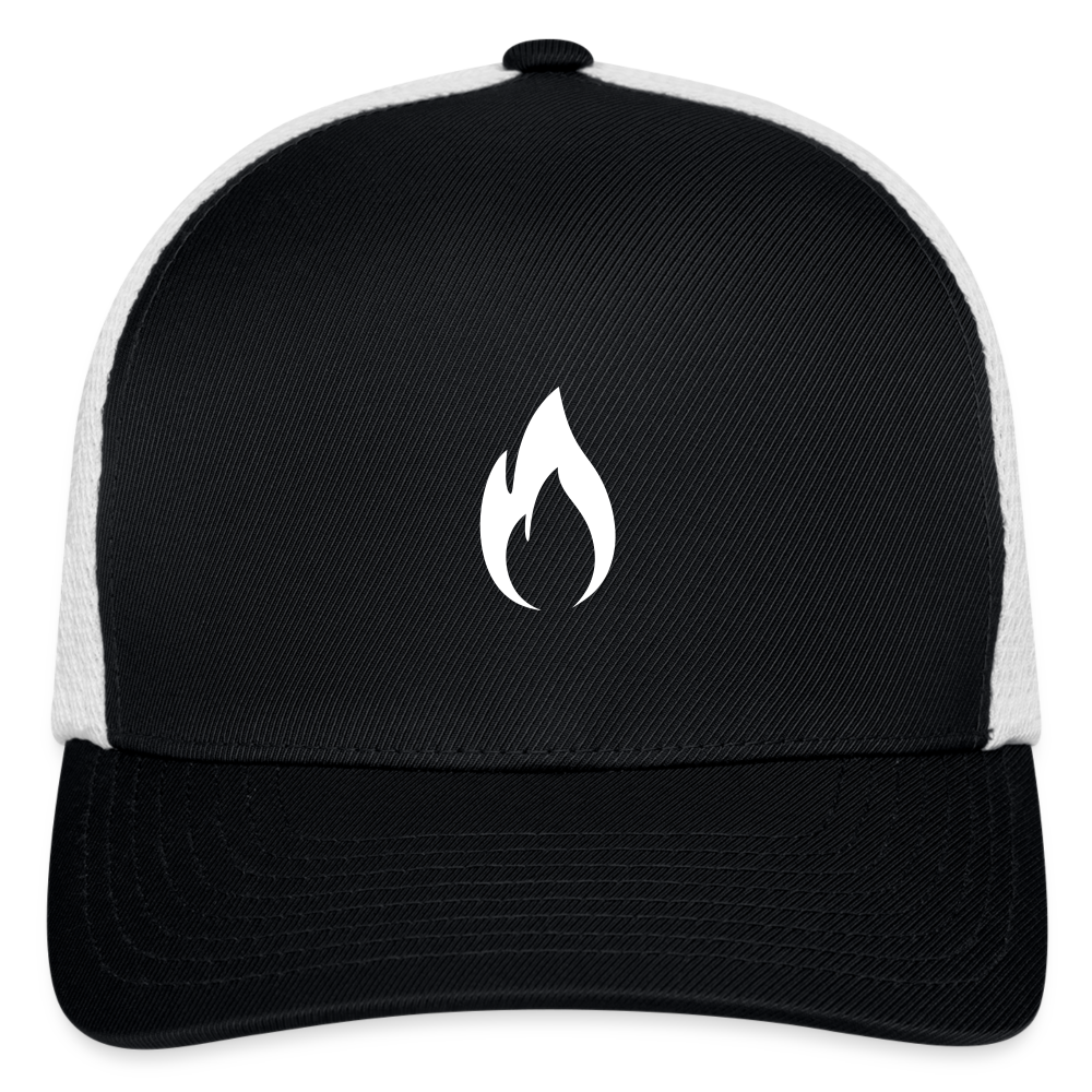 Flexfit Fitted Baseball Cap - black/white