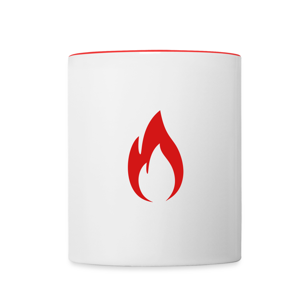 Contrast Coffee Mug - white/red