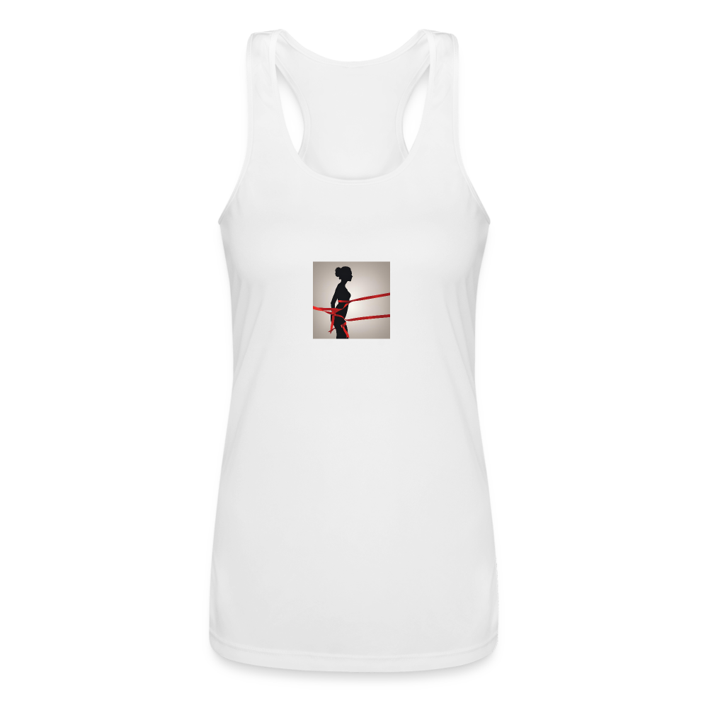 Women’s Performance Racerback Tank Top - white