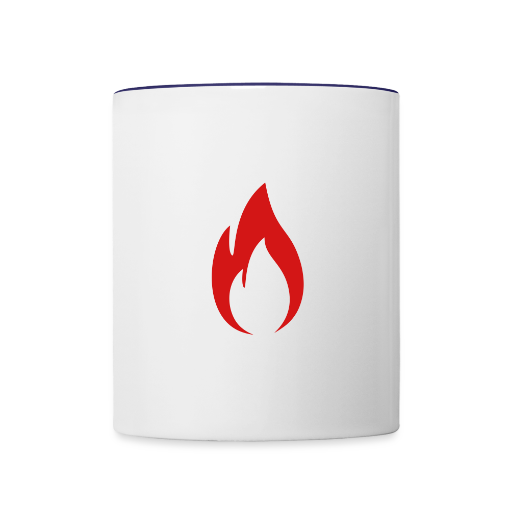 Contrast Coffee Mug - white/cobalt blue