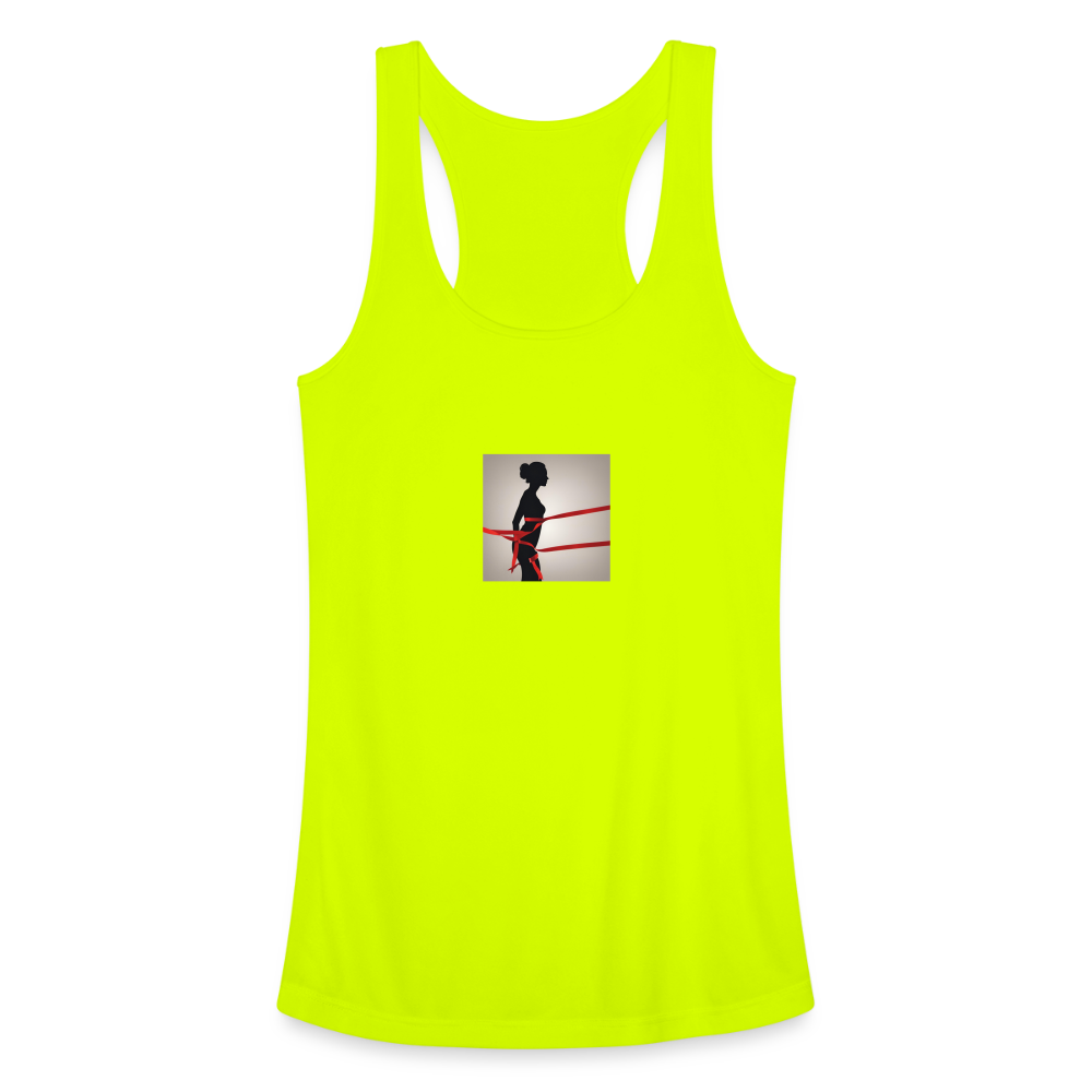 Women’s Performance Racerback Tank Top - neon yellow