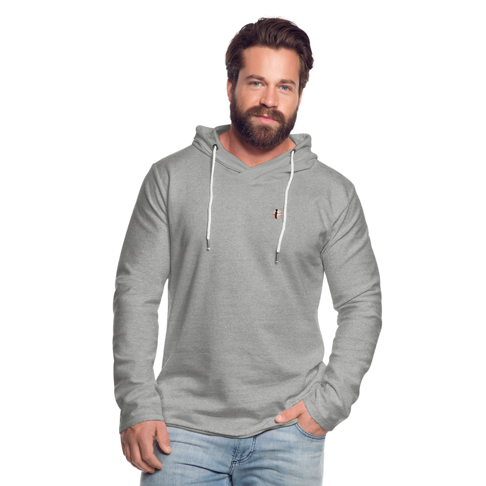 Unisex Lightweight Terry Hoodie - heather gray