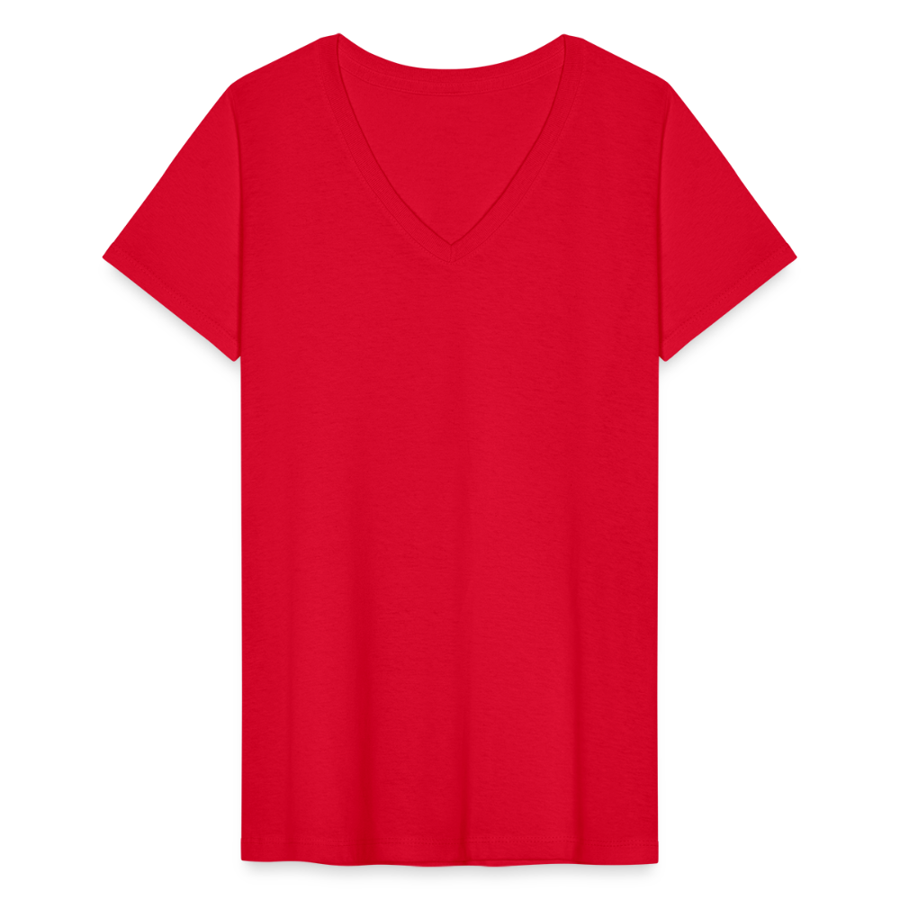 Women's V-Neck T-Shirt - red