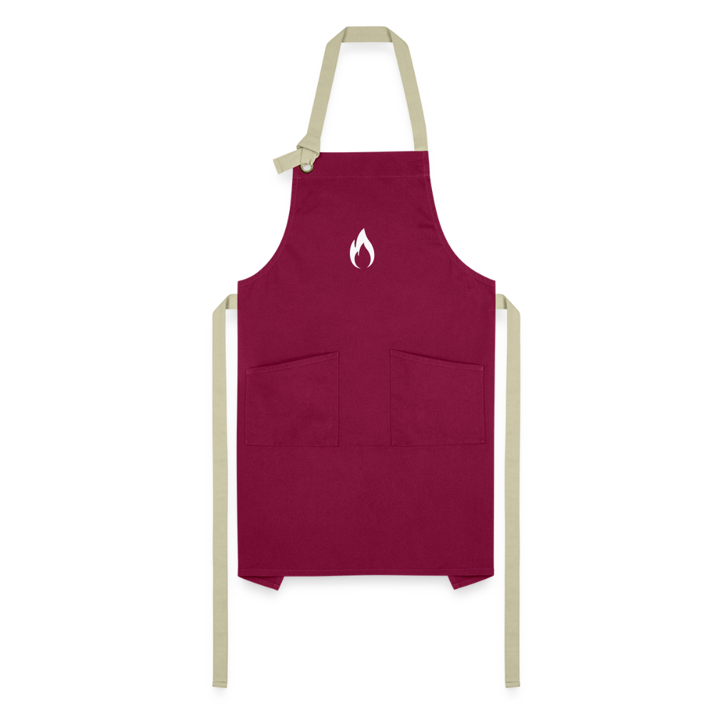 Artisan Apron - burgundy/khaki