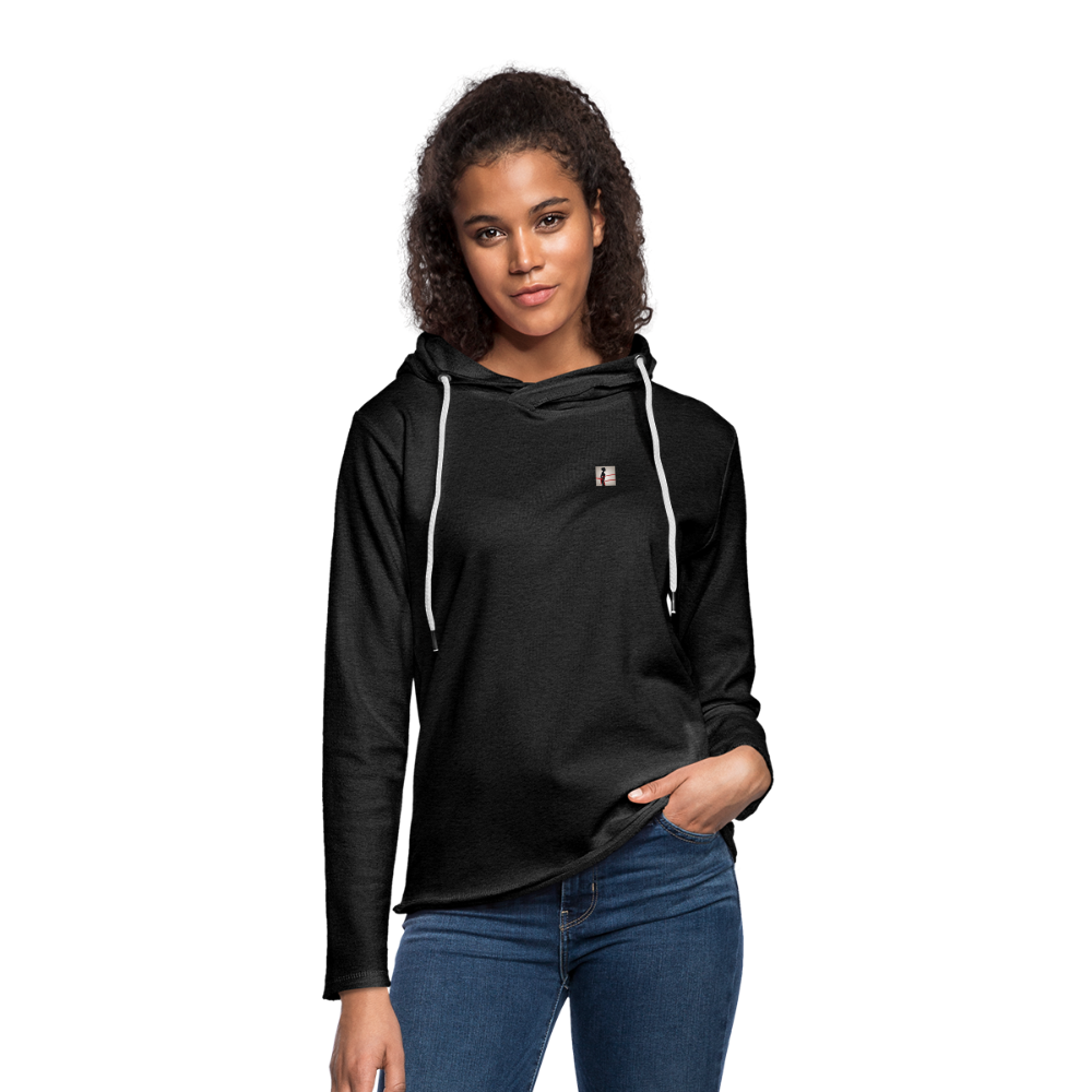 Unisex Lightweight Terry Hoodie - charcoal grey
