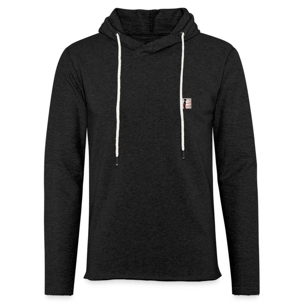 Unisex Lightweight Terry Hoodie - charcoal grey