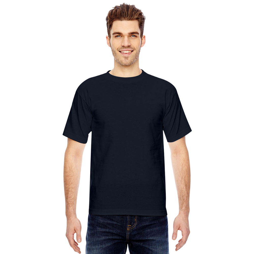 Bayside Unisex Heavyweight USA Made T-Shirt - navy