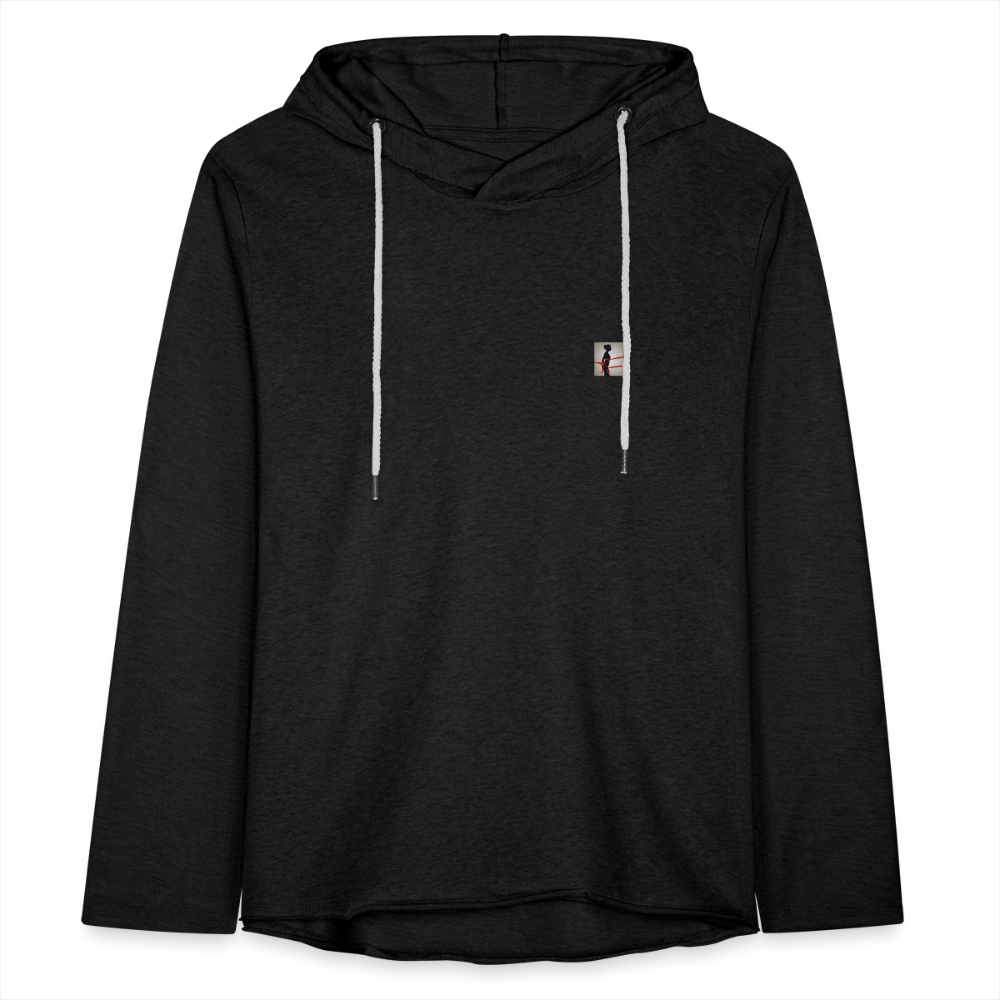 Unisex Lightweight Terry Hoodie - charcoal grey