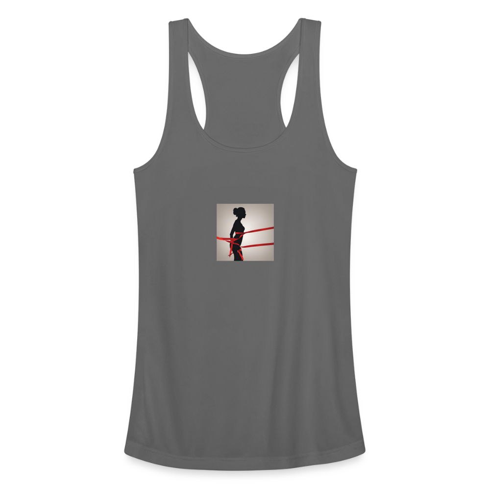 Women’s Performance Racerback Tank Top - charcoal