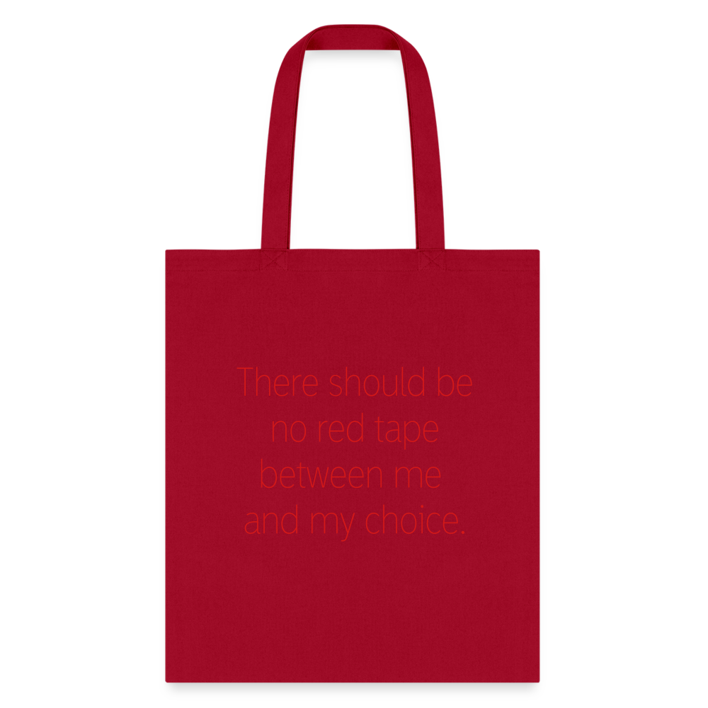 Womens Rights Tote Bag - red