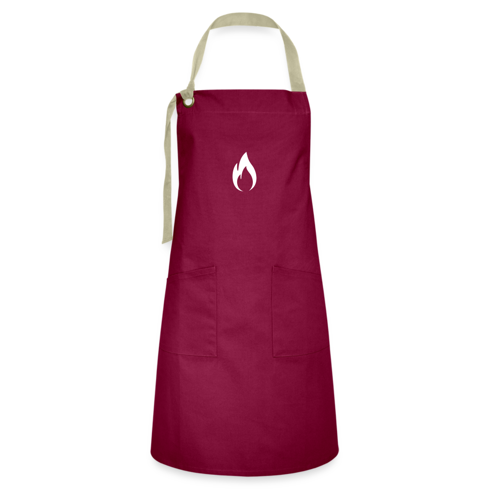 Artisan Apron - burgundy/khaki