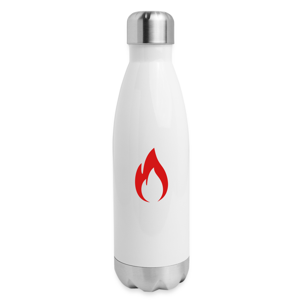 Insulated Stainless Steel Water Bottle - white
