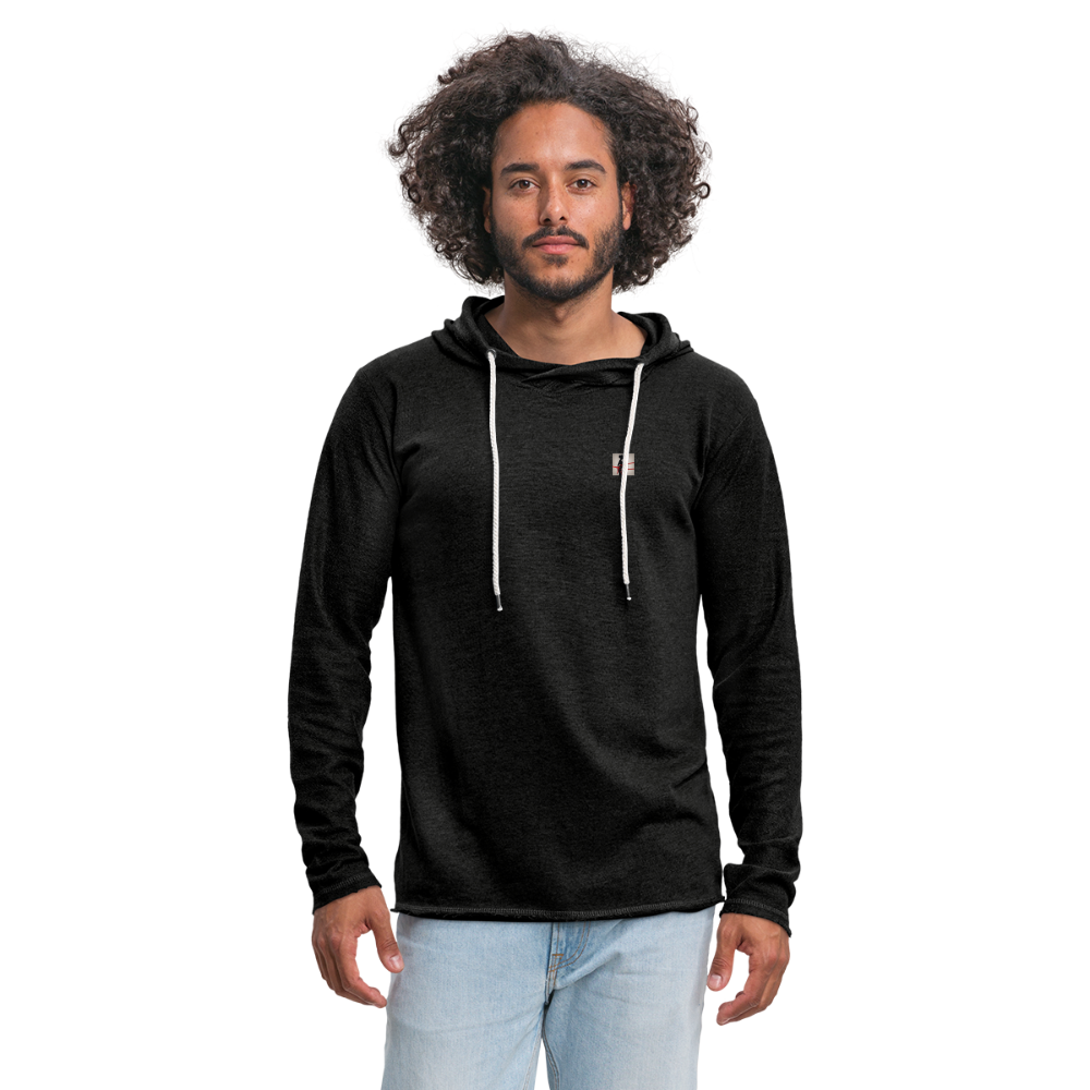 Unisex Lightweight Terry Hoodie - charcoal grey