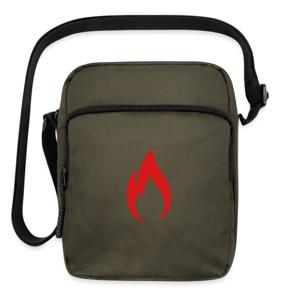 Upright Crossbody Bag - olive